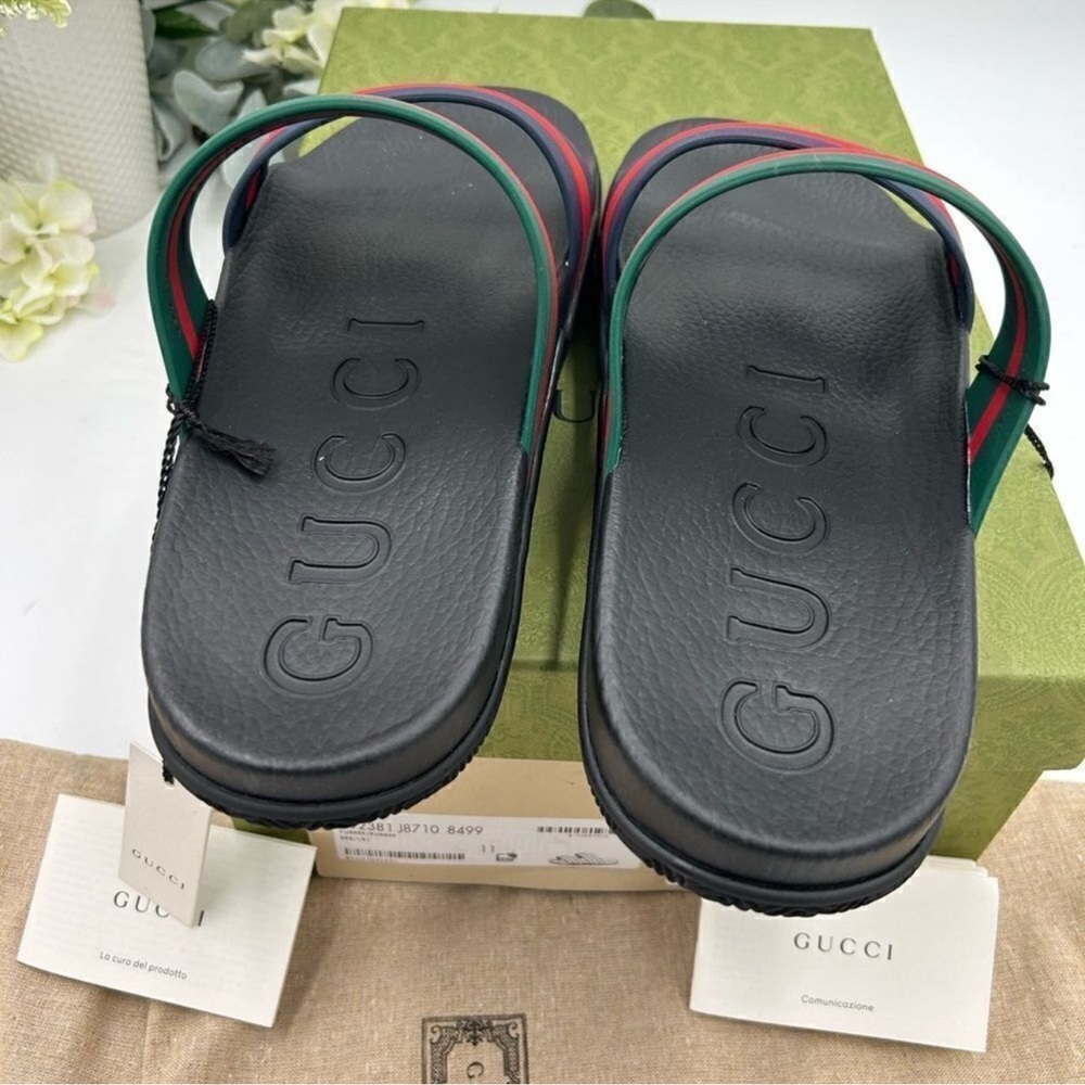 Men’s Gucci, Agrado double strap sandal size 11 made in Italy - Picture 6 of 11